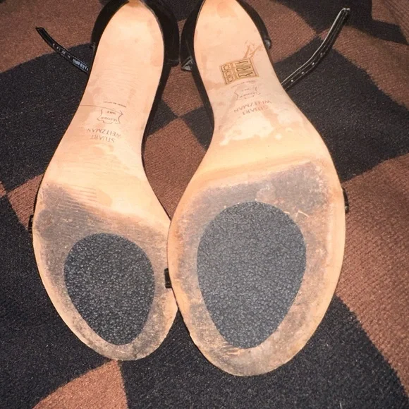 Black Stuart Weitzman Nudist Heels 9.5 - Picture 6 of 7